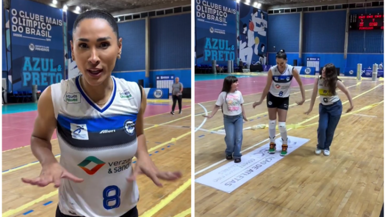 Non Stop traz Jaqueline, bicampeã olímpica, ensinando sua icônica dancinha para Juju Teófilo e Lívia Escossio.